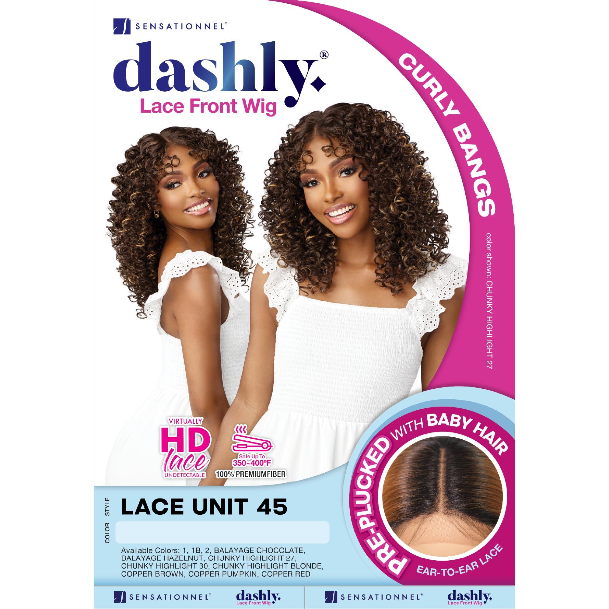 Sensationnel Sensationnel Dashly wig - unit 45 non lace cap ready to wear ear to ear lacepart synthetic (BALAYAGECHOCOLATE)