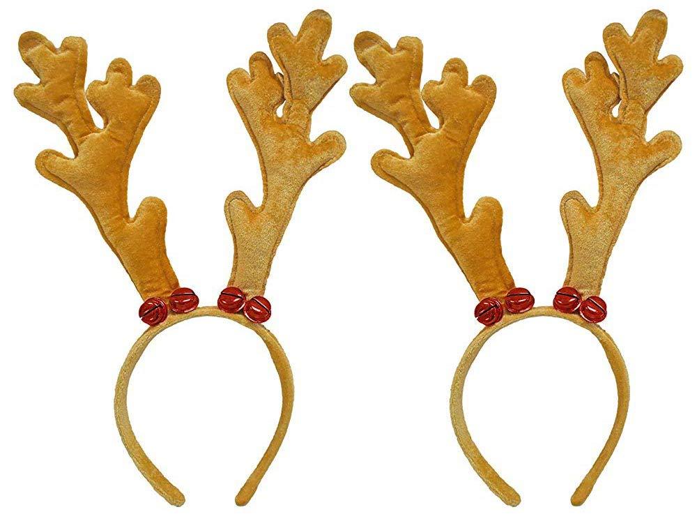 Black Duck Brand Black Duck Brand Set of 32 Stylish Christmas Headbands! - One Size Fits All (13\" Tall) - Reindeer Themed Headbands! (32)