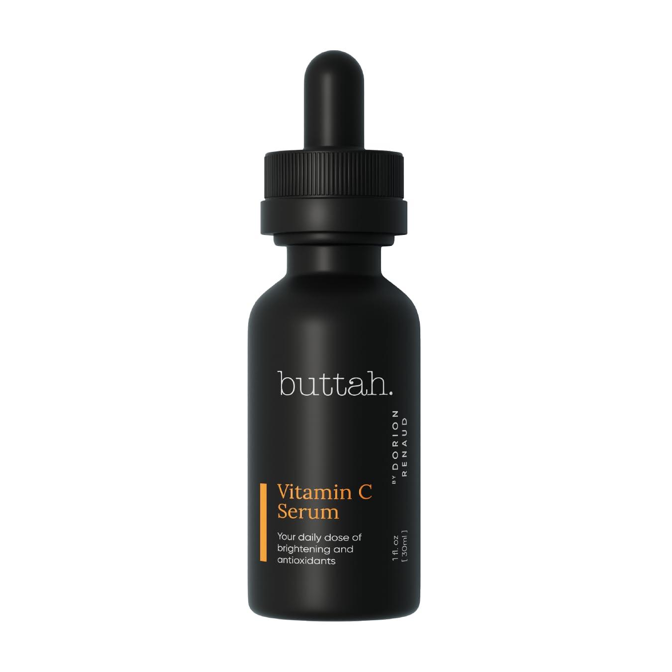 buttah. by Dorion Renaud Buttah Skin Vitamin C Serum 1 FL oz e 30mL - For Face - Vitamin E - Ferulic Acid - Green Tea
