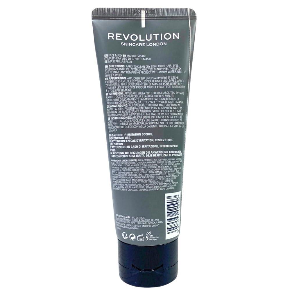 Revolution Beauty London Makeup Revolution Skincare Purifying Charcoal Peel Off Mask Pore Cleansing with Natural Extracts