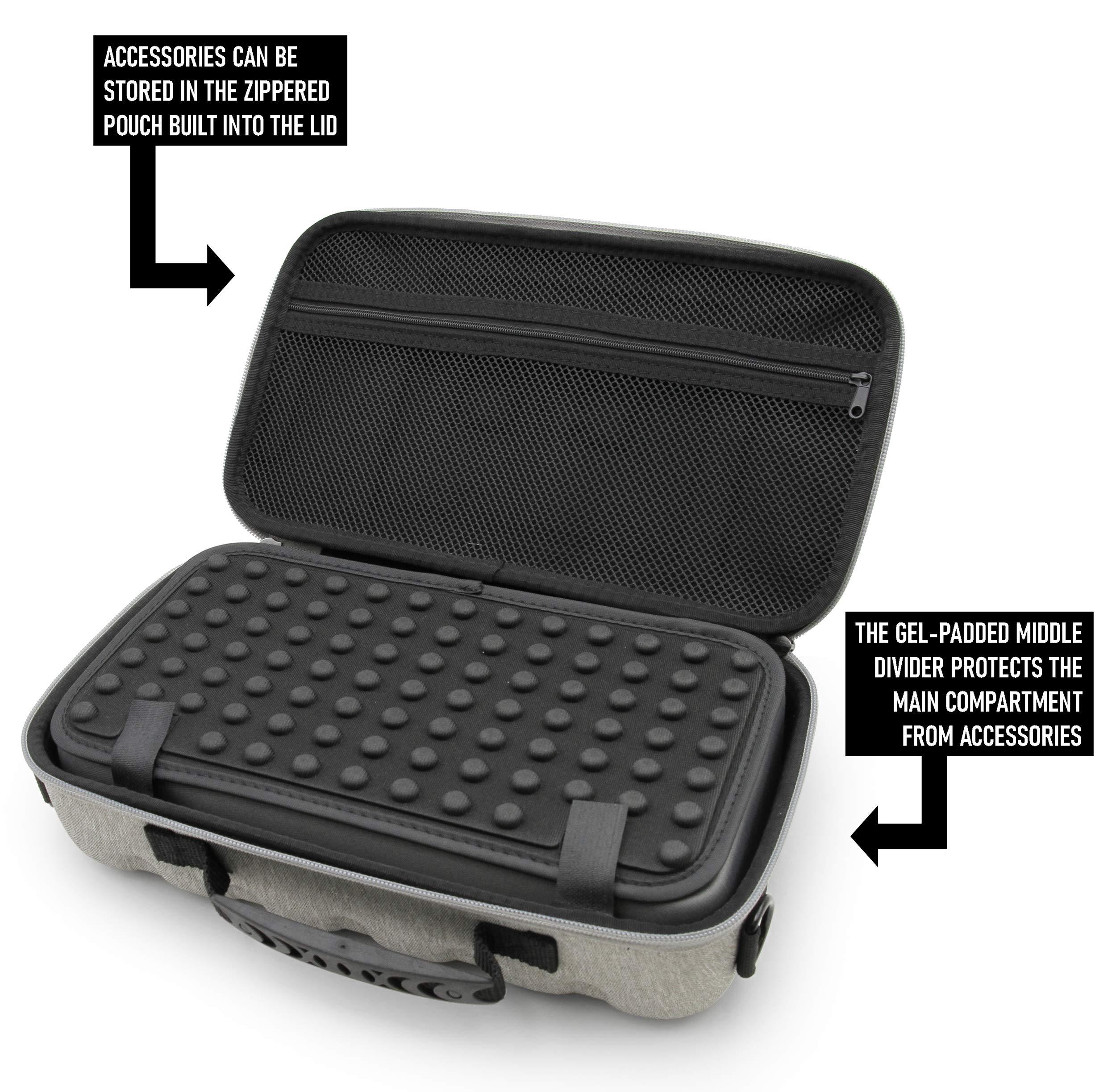 CASEMATIX CASEMATIX Hair Clipper Case Holds Three Electric Clippers, Hair Buzzers, Trimmers, T-finishers - Travel Case for Barbers, Stylist and Hair Cutting Accessories