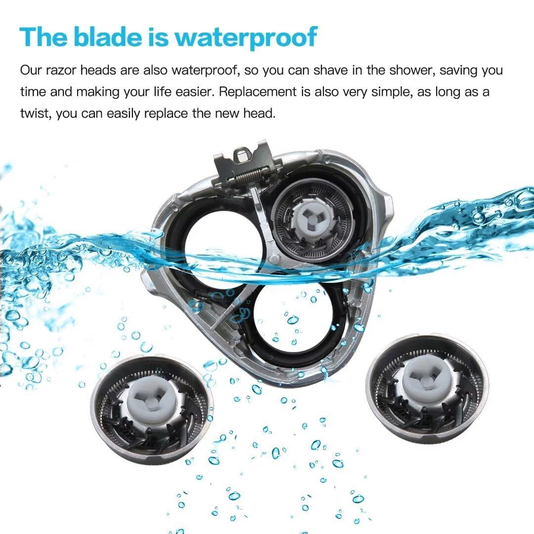 Vicue Upgraded SWS7105 Electrics Shaver Head Blades Cutters Replacement Suitable for Sweet-LF SW-S7105 SWSBK7105(Includes Clean Brush) by Goodicare