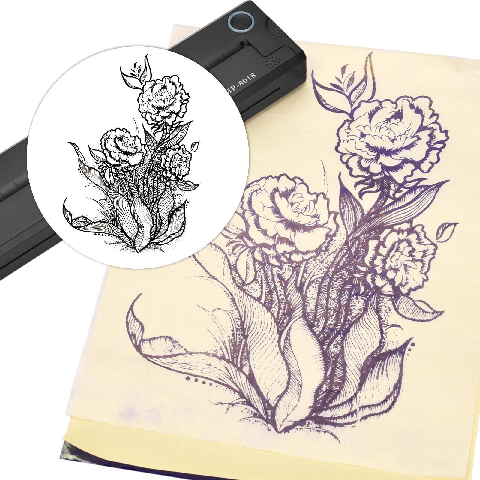 BAMTTOO BAMTTOO Tattoo Transfer Machine Stencil Printer Portable Tattoo Transfer Machine Thermal Printer Bluetooth Thermal Copier Machine Tattoo Supplies