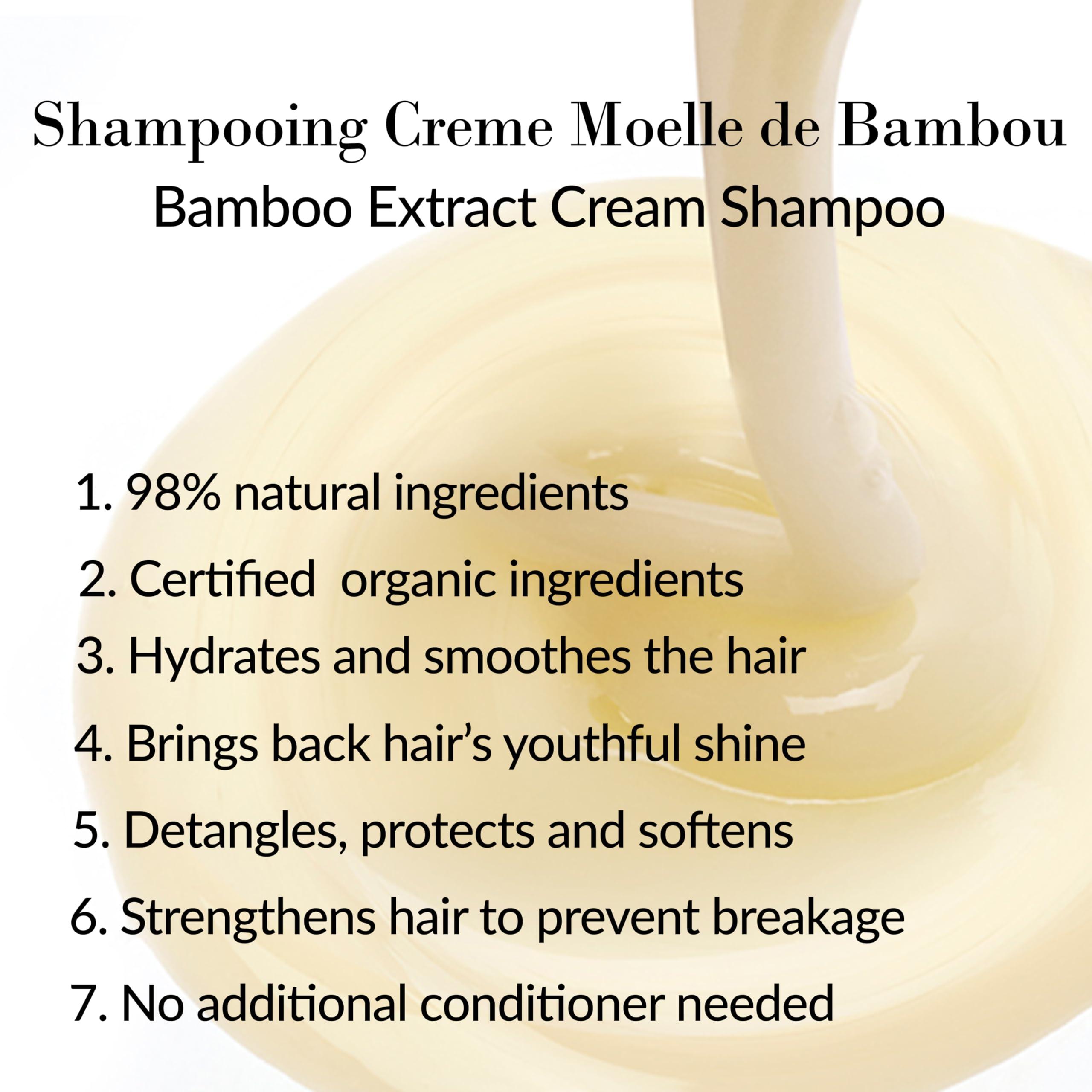 Leonor Greyl Leonor Greyl Bamboo Extract Cream Shampoo Paris - Shampooing Creme Moelle de Bambou - Hydrating Shampoo For Long, Dry, Or Frizzy Hair - Natural Anti-Frizz Shampoo (6.7 Fl Oz)