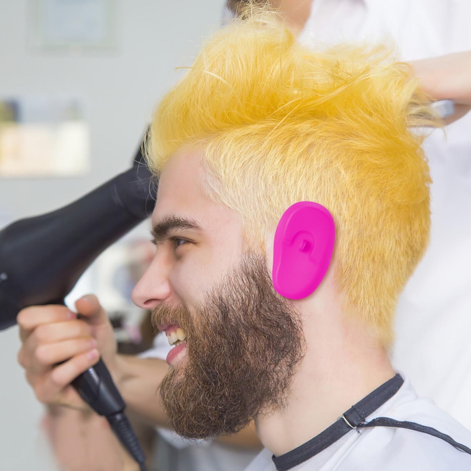 Healvian Healvian 2 Pairs Shower Cap Hair Dye Ear Protector Hair Dye Ear Covers Disposable Ear Protector Ear Caps for Shower Hairdressing Ear Protector Protective Case Take a Bath Plastic