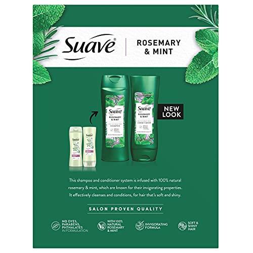 Suave Suave Professionals Invigorating Shampoo and Conditioner for Dry and Damaged Hair Rosemary and Mint Paraben Free and Dye Free Hair Shampoo and Conditioner 18 oz 2 Count