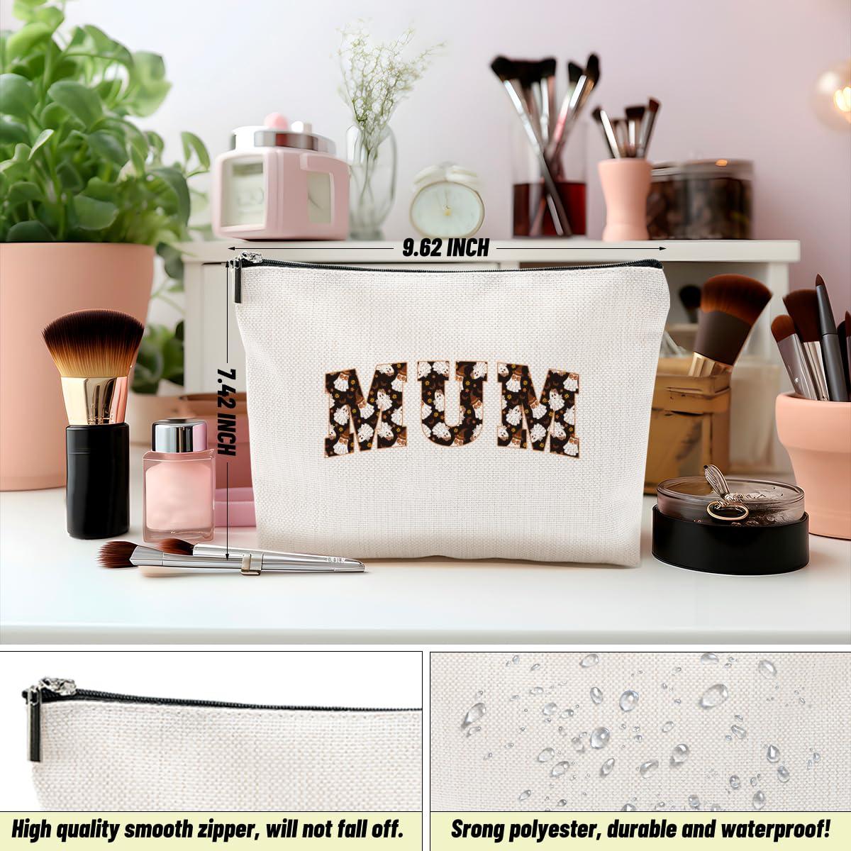 CSHVJ Mum Gifts Mom Gifts Mama Gifts Makeup Bag Mother Gifts Cute Halloween Ghost Cosmetic Bag Gifts for Mom Women Mommy Mummy Zipper Pouch Travel Organizer Thank You Gifts for Halloween party Mothers Day