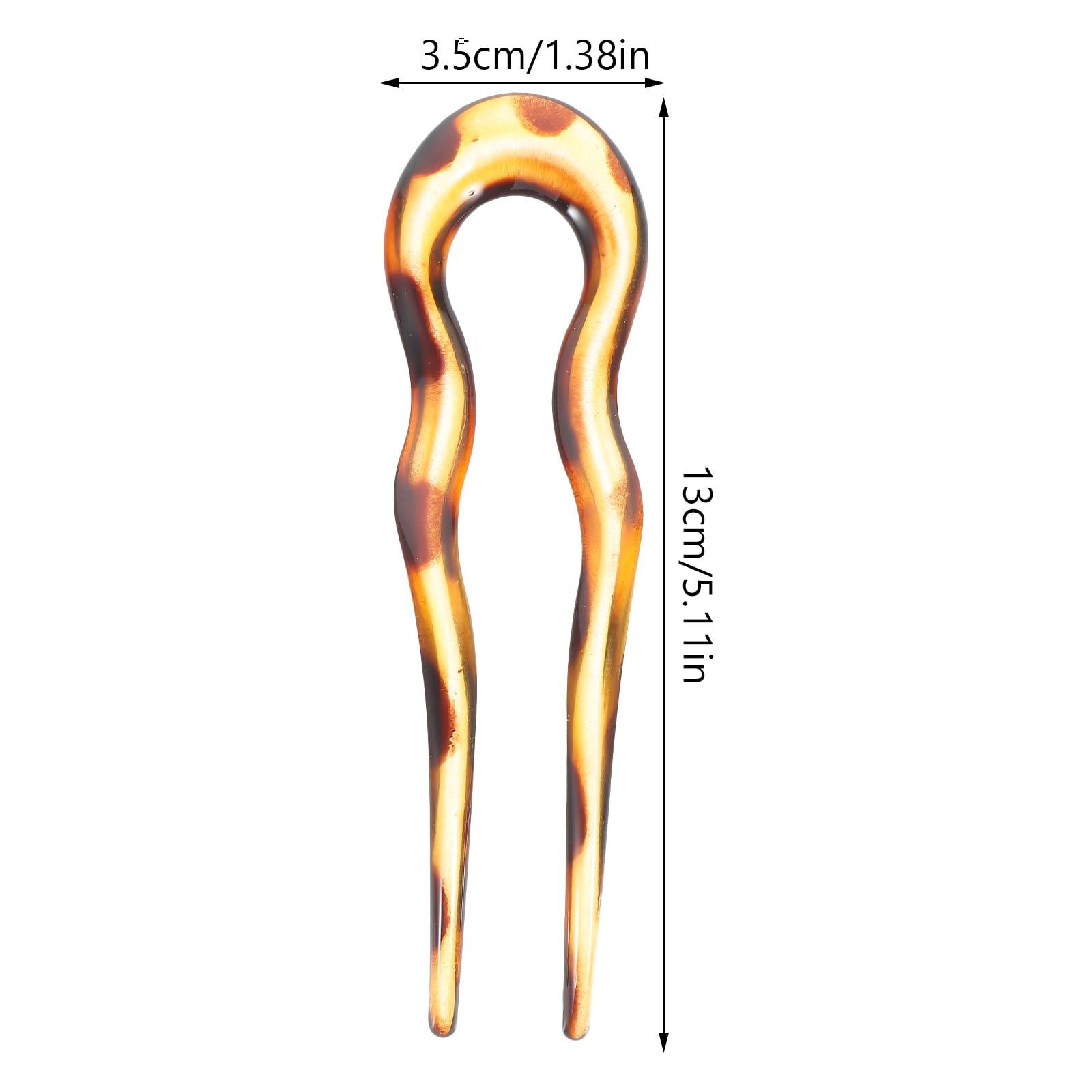 minkissy minkissy French Hair Pin for Buns U Shaped 3pcs Hair Forks French Hair Pins Vintage Hair Bun Sticks Chignon Pin Women Updo Hair Accessories