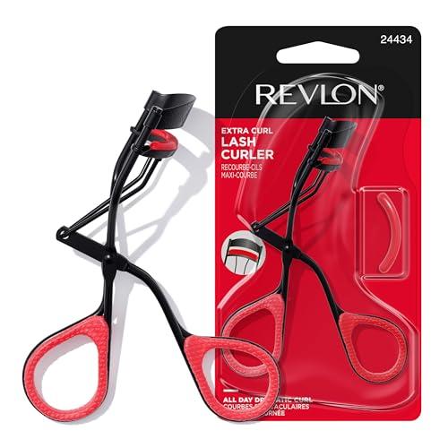 REVLON Revlon Extra Curl Lash Curler, Gives an All Day Dramatic Curl, with Finger Grips for a Non Slip Grip, Easy to Use, 1 Count (Pack of 2)