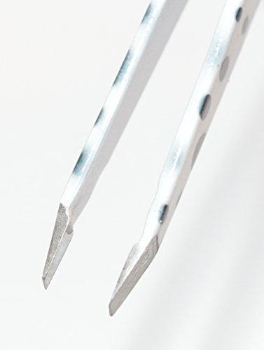 DreamCut DreamCut Black and White Polka Dot Expert Slant Tweezers