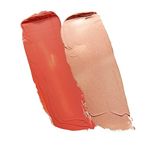 Kosas Kosas Color & Light Palette - Cream | Blush & Highlighter Cheek Duo, (Velvet Melon High Intensity)