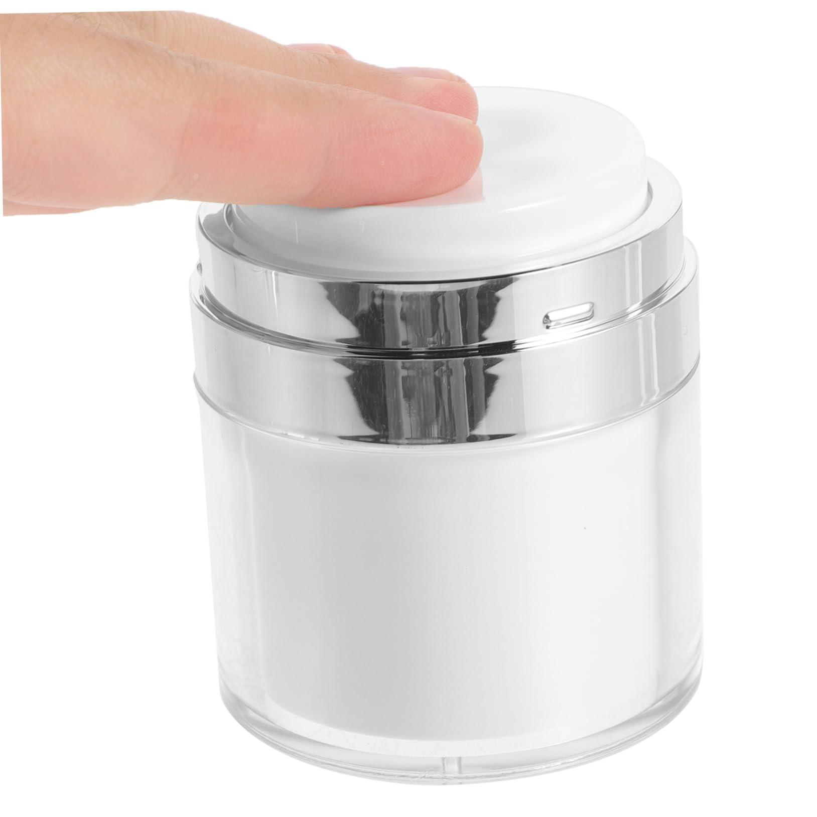 Baluue Baluue 5sets Press Cream Jar Mini Lotion Pump Jar Refillable Cosmetic Jar Empty Airless Pump Bottles Airless Pump Jars for Lotions and Creams Empty Lotion Jars Lotion Dispenser 2pcs*5