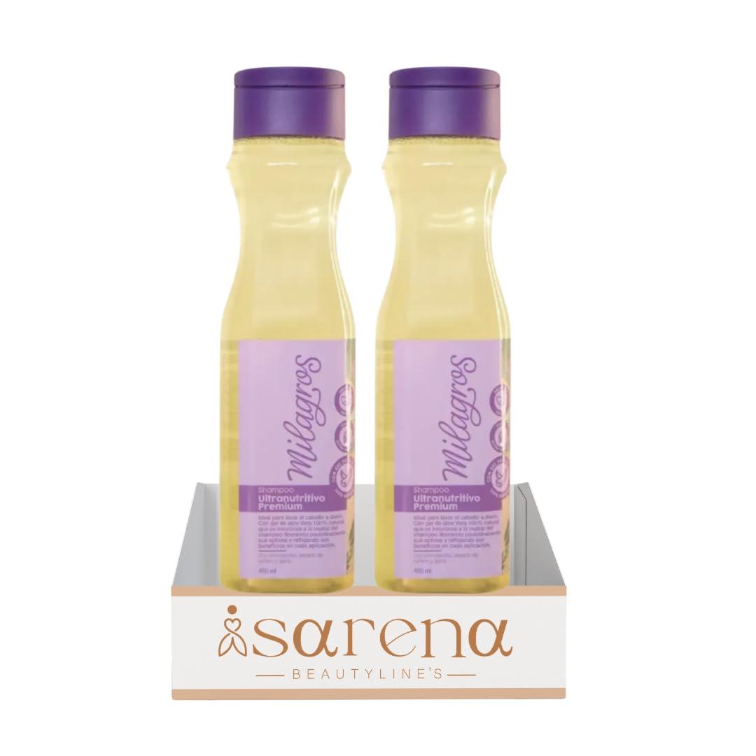 Milagros Enterprise Group S.A.S 2 Pack Ultranutritivo Premium Milagros Shampoo 15.2 oz - | Ideal for daily washing, Rosemary and Quina | Colombia Shampoo Milagros hair care