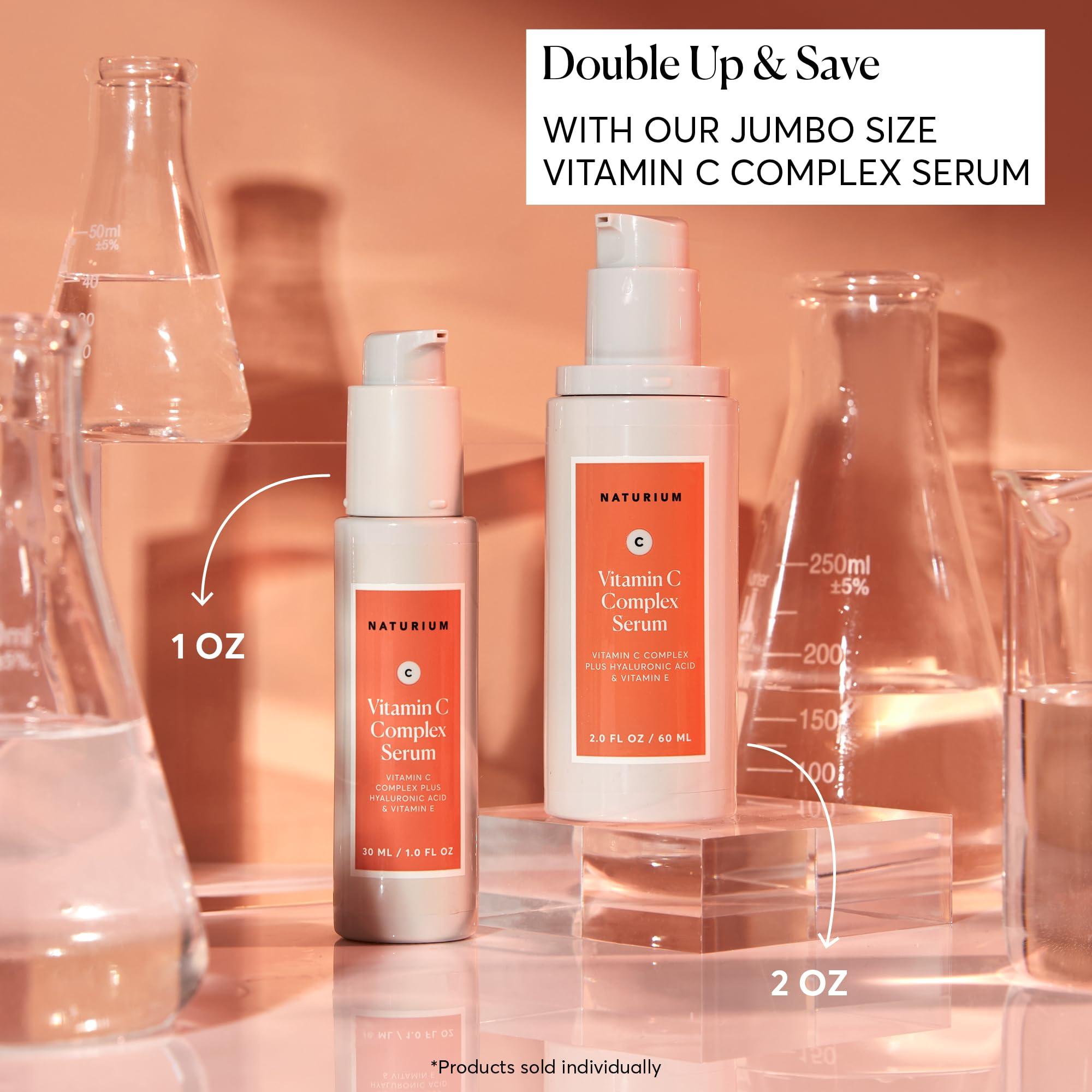 Naturium Naturium Vitamin C Complex Face Serum Jumbo, Anti-Aging Facial Treatment with Hyaluronic Acid & Vitamin E, 2 oz