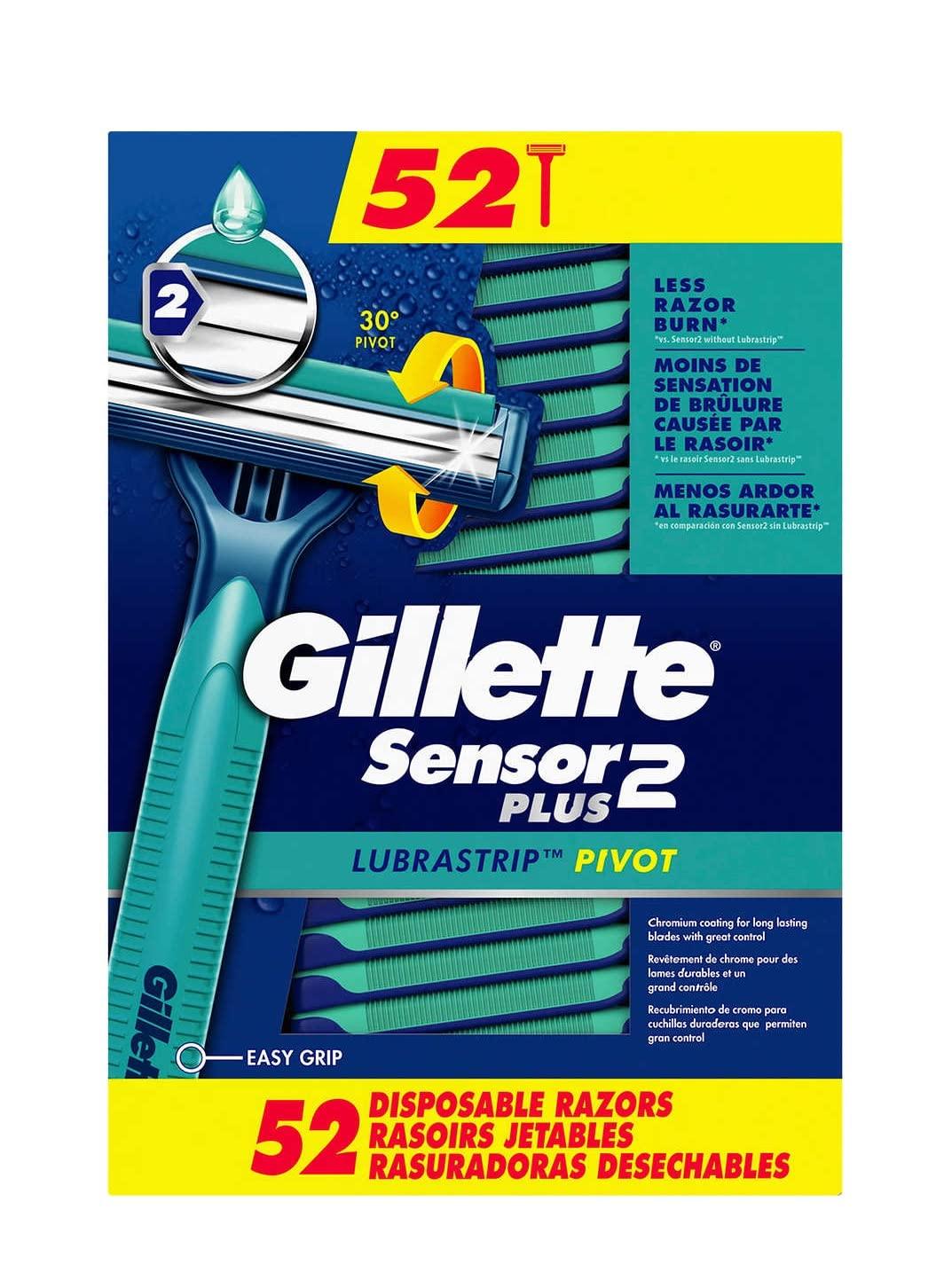 Gillette Gillette Sensor2 Plus Disposable Razor (52 Pack)