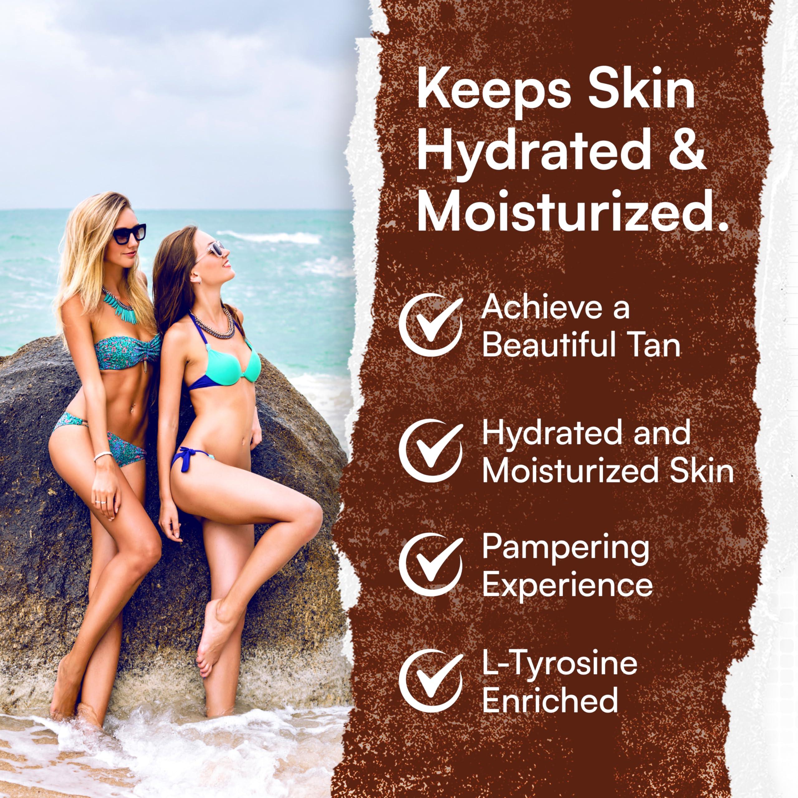 Carrot Sun Carrot Sun Tanning Accelerator 350ml Coconut Tanning Gel Natural Extract Sun Cream Dark Tanning Lotion for All Skin Types Tan Lotion with Coconut Oil for Even Beautiful Skin Coloring SPF0