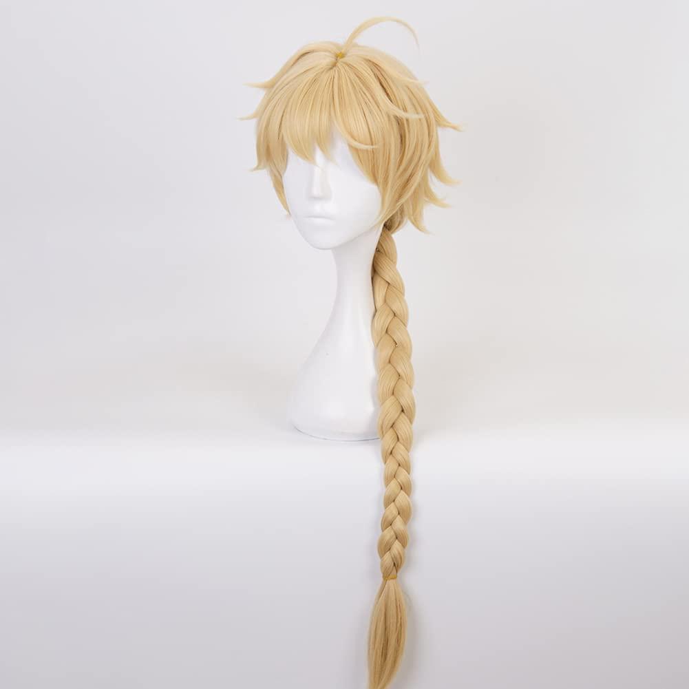 HIROAKIYA HIROAKIYA Shenhe Wig, Genshin Impact Shenhe Cosplay Wig with Wig Cap, Length approx.75cm