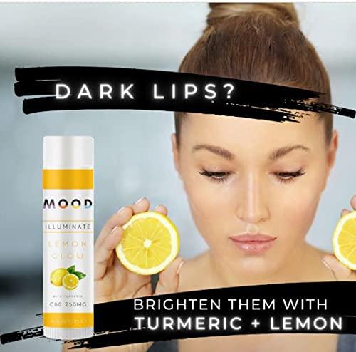 Generic MOOD Brightening Lip Balm SPF 30 with Manuka Honey | 20% Cocoa + Shea Butter | Lip balm for Dark Lips | Protects and Heals Sunburn (Lemon Turmeric)