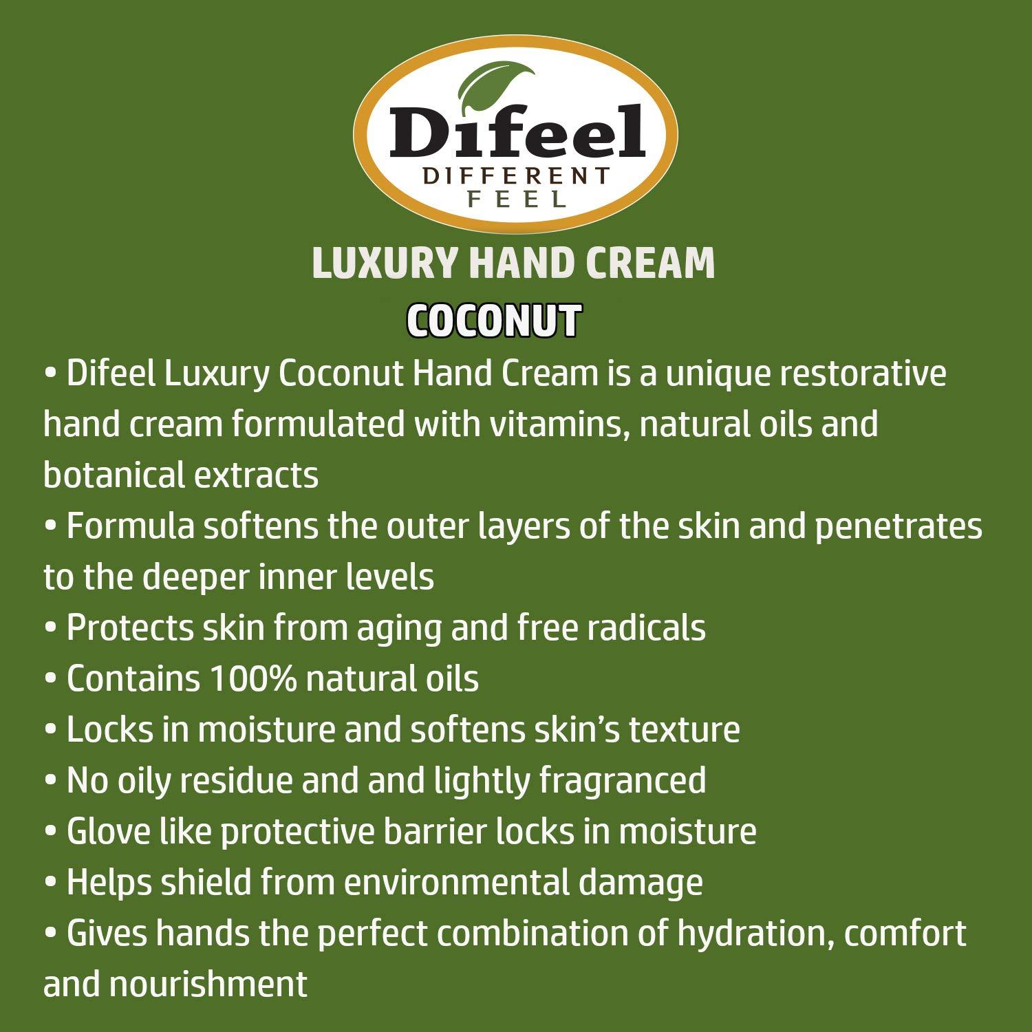 Difeel Difeel Therapeutic Moisturizing Hand Cream with Coconut Oil 1.4 ounce