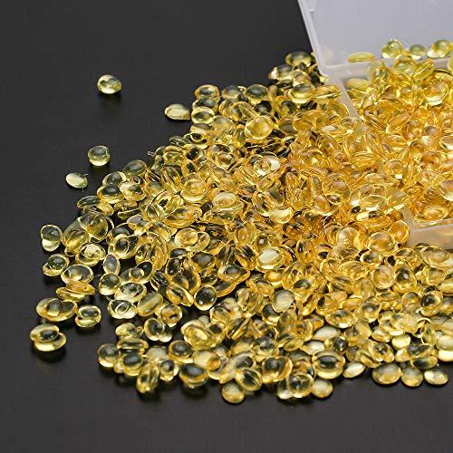 LEEONS 100g 1000 PCS Keratin Glue for Hair Extensions - Fusion Hair Tools Hair Extension Fusion Tips Rebond Granules Beads