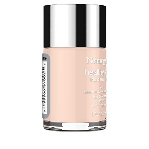 Neutrogena Neutrogena Healthy Skin Liquid Makeup Foundation, Broad Spectrum SPF 20 Sunscreen, Lightweight & Flawless Coverage Foundation with Antioxidant Vitamin E & Feverfew, Natural Ivory, 1 fl. oz
