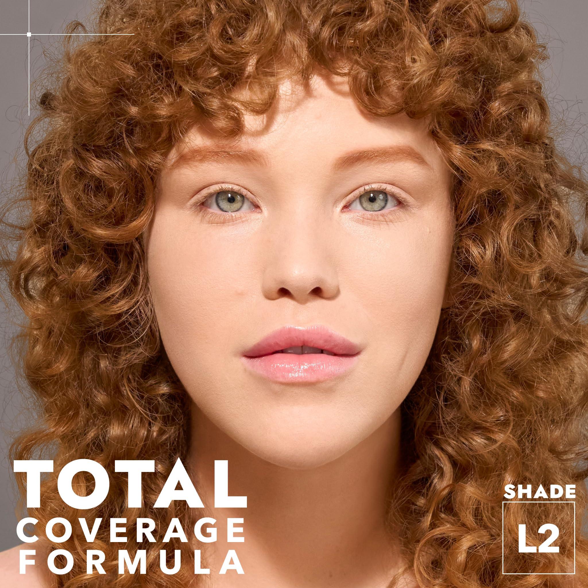 Cover FX COVER FX Total Cover Cream Foundation - Shade L2 - Buildable Coverage - Natural Finish - Oil-Free - Sweat-Proof