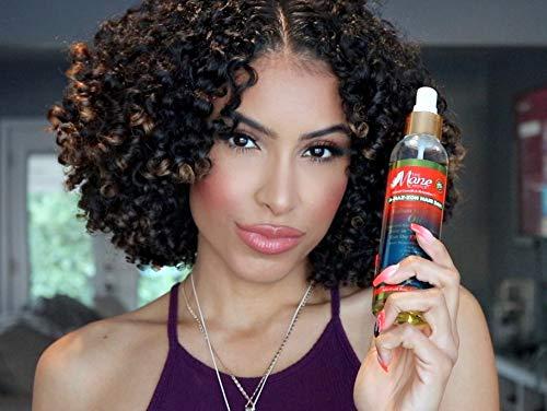 The Mane Choice The Mane Choice A-MAZ-ZON HAIR DAY - RADIANT REFLECTIVE OIL - Lightweight Shine Booster that Helps Retain Moisture, Flyaway-free - Infused with Biotin, Rose of Jerico, Amla Oil, Vitamins C,D,E (8 OZ)