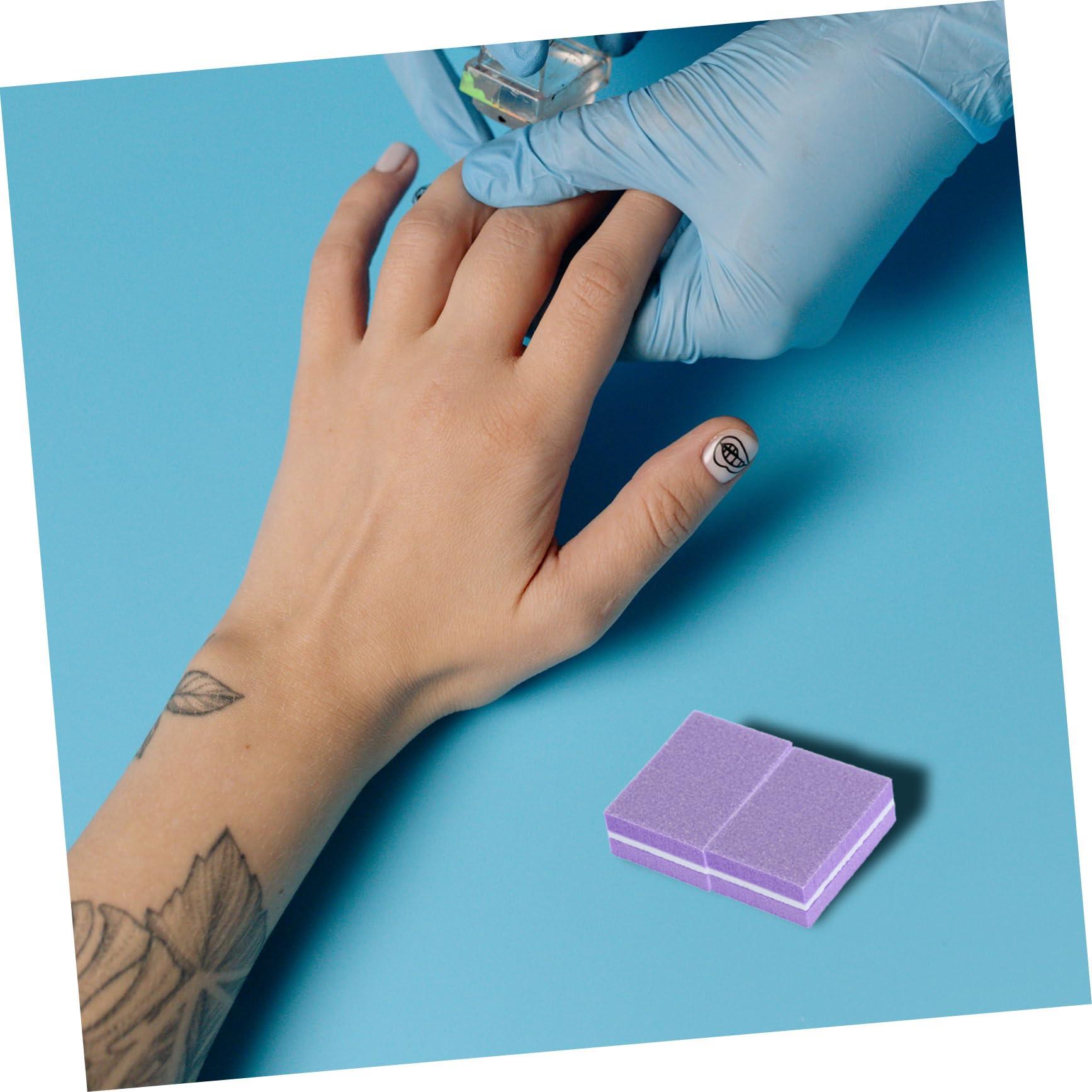 PLAFOPE PLAFOPE Professional Manicure Kit 50pcs Nail File Buffer Block Sponge Nail Buffers Fingernail Files Buffer Nail Buffing Block for Acrylic Nails