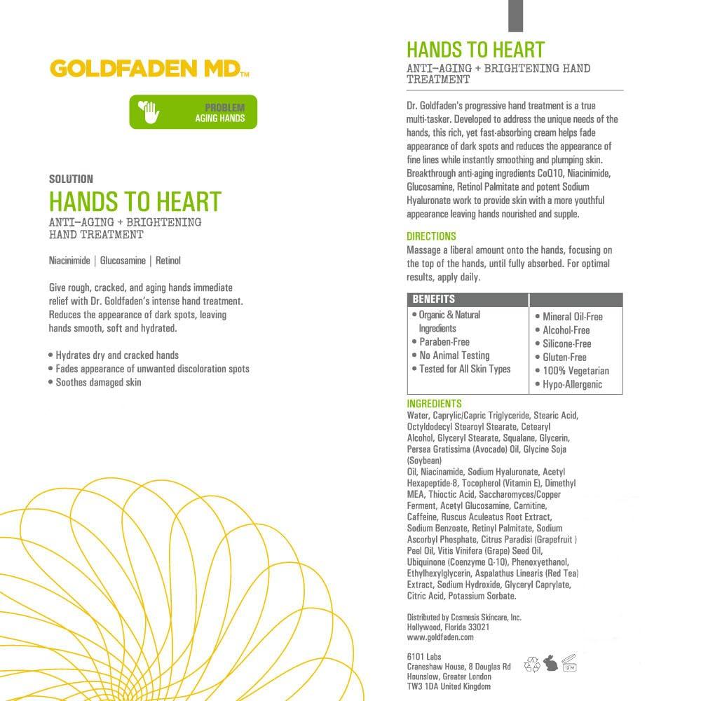 GOLDFADEN MD GOLDFADEN MD Hands To Heart Oil of Grapefruit Anti-Aging + Brightening Hand Treatment .67 oz