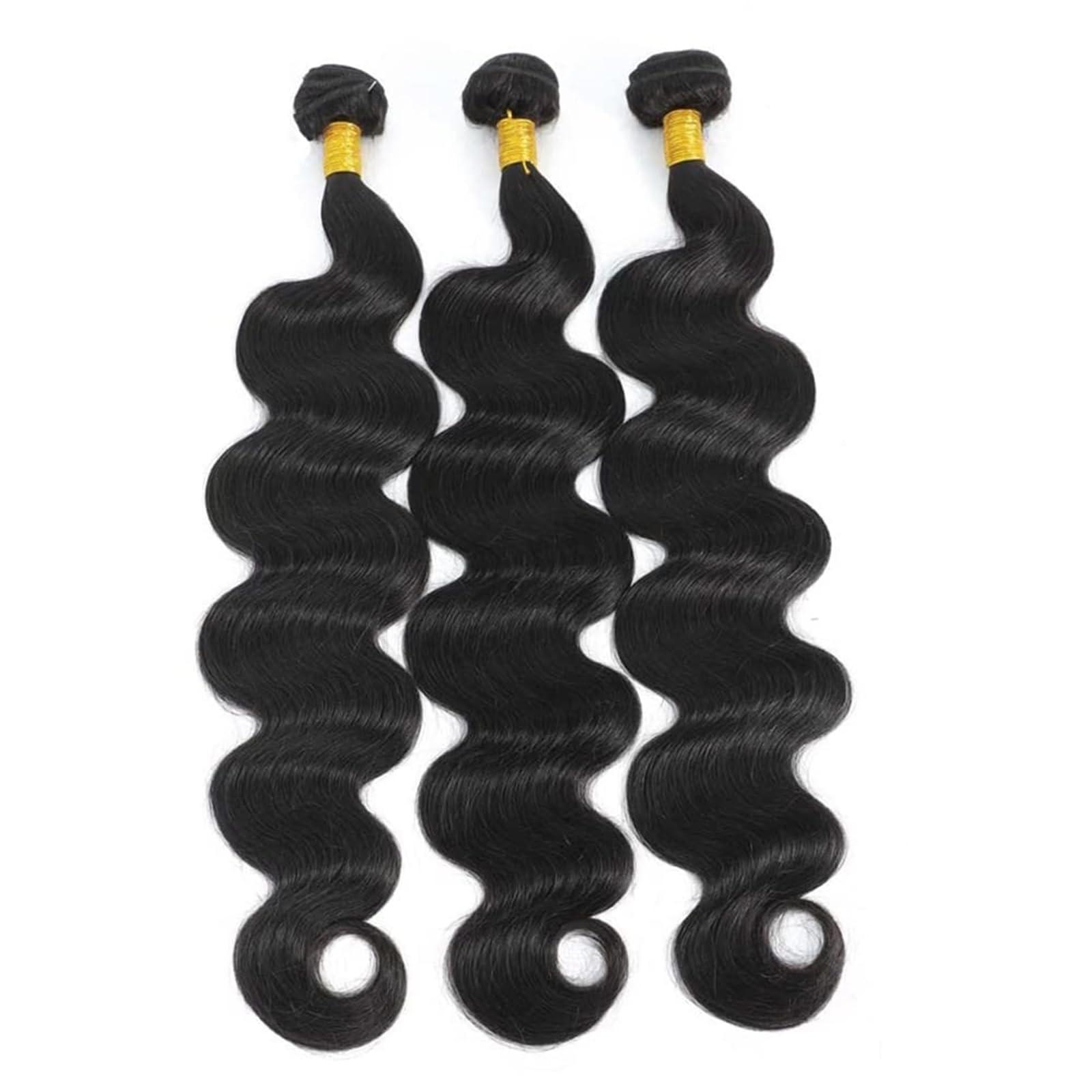 NROOEAY NROOEAY Brazilian Body Wave Bundles Human Hair 28 28 28 Inch 12A Unprocessed Human Hair Bundles Body Wave Virgin Hair Weave Bundles 3 Bundles Human Hair 1B Natural Black