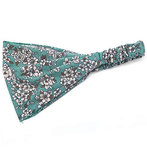 Bohend Bohend Boho Headband Wide Flower Boho Bandeau Headwear Travel Stretchy Cotton Elastic Yoga Athletic Hair Accessories for Women and Girls (B)