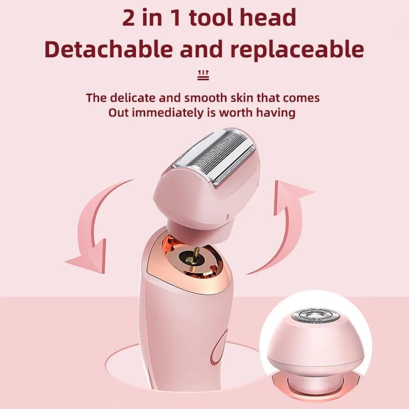GDSAFS Silkbabe On The Go Lady Shaver, Bikini Trimmer for , 2 in 1 Electric Shaver Razors for Women, Wet & Dry Epilator , Female Shaver for Private Area (Mix)
