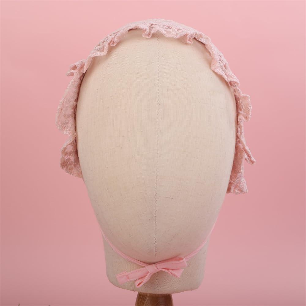 Sither Sither Baby Lace Headband Soft Flower Pattern Headbands for Infant Toddlers Stretchy Headband Hair Accessories for Party Baby\'s Gift (pink)