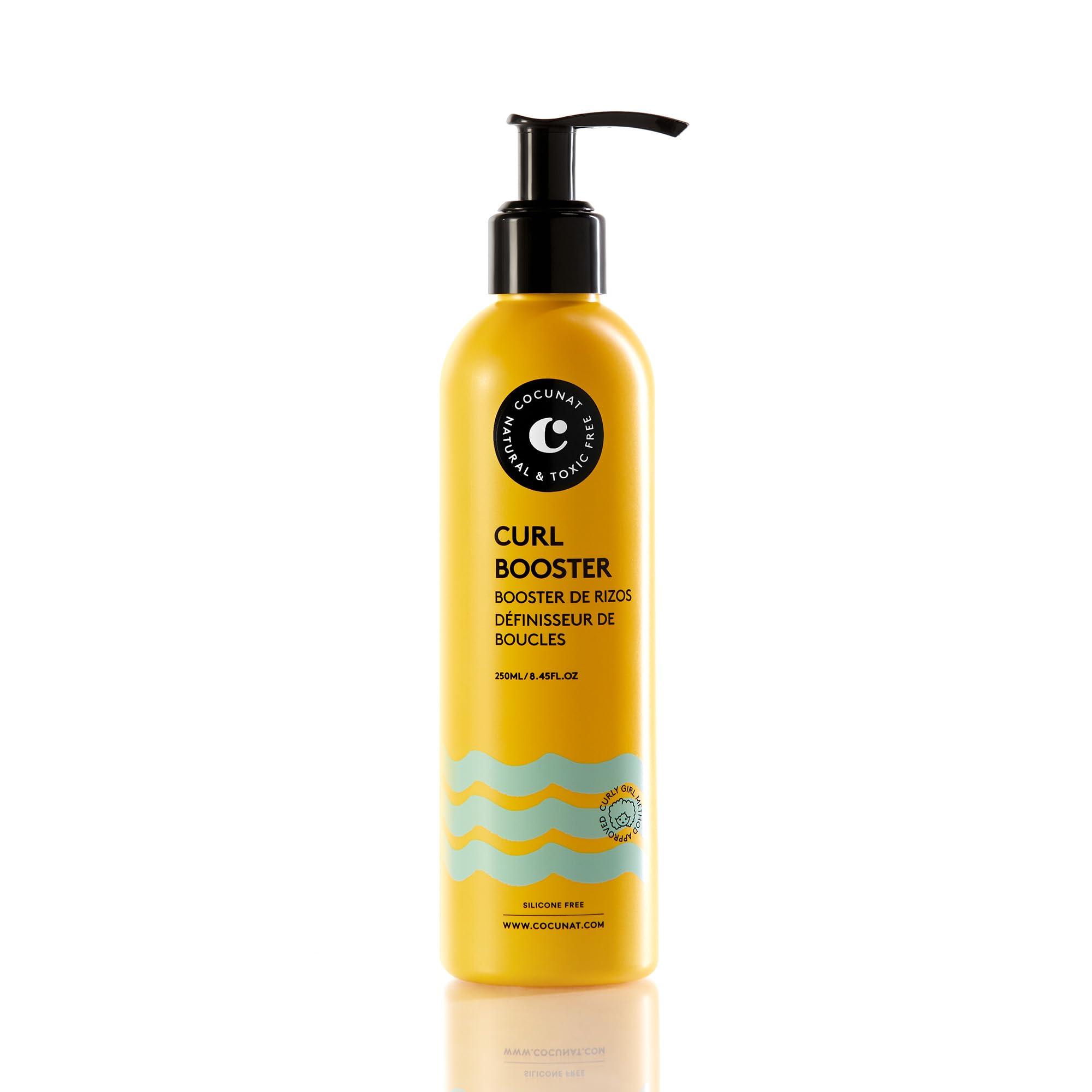 COCUNAT COCUNAT - Curl Booster - Defining Gel - Defines Curls without Frizz - Eliminates Frizz - Deeply Moisturiser - Curly Method - Silicone Free - 250 ml