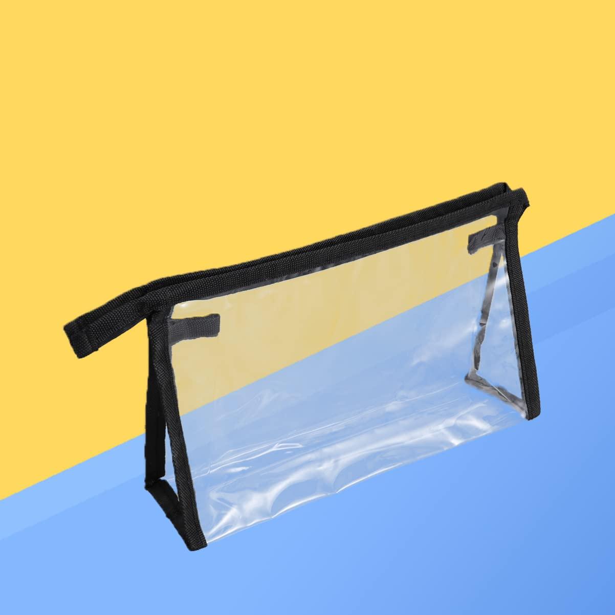 Hemoton Hemoton Clear Makeup Pouch Pvc Bag Clear Bags Airport Bag Airport Liquids Bag Womens Toiletry Bag Clear Makeup Bag Black Makeup Bag Toiletry Bag Clear Toiletries Travel Cosmetic