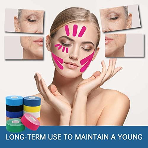 MatureGirl Wrinkles Multifunctional Face Tape Wrinkle Plasters Wrinkle Patch Lifing Pads Facial Smoothies for Forehead Wrinkle Eye Nose Lines Red Skin White Masks (G, One Size)