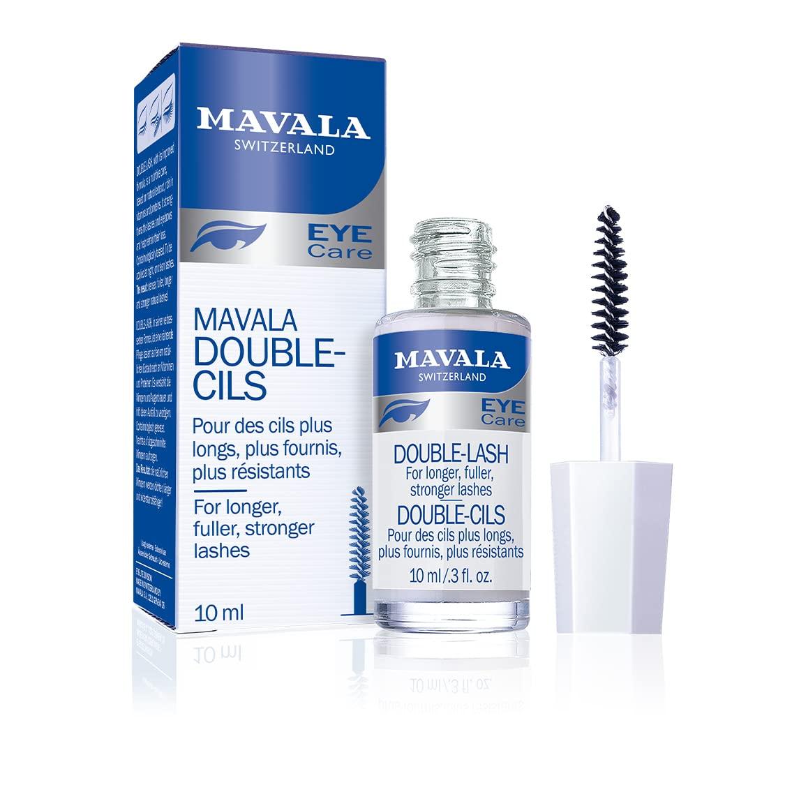 MAVALA Mavala Double Lash Nutritive Eyelash Serum for the Appearance of Longer Lashes, Natural Looking, Denser Lashes + Eyebrows, 0.3 Ounce Bottle (1 Pack)