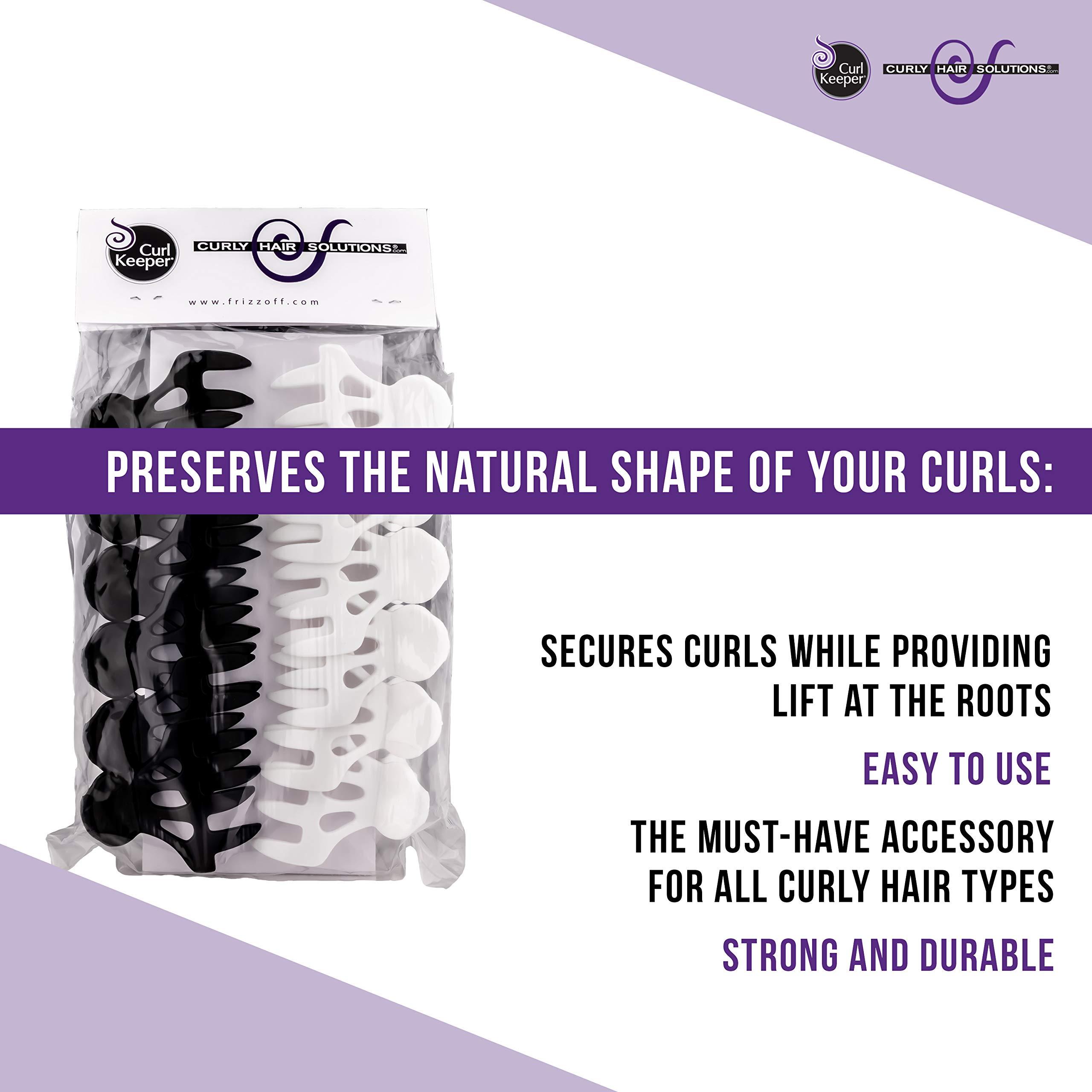 Curl Keeper Curl Keeper Claw Clips for Thick & Thin Hair, Roller Jaw Clamps (12-Pack) - Wide Teeth Medium Hair Clips for Women Supports & Creates Volume - Hair Styling Accessories are Lightweight & Easy to Clean