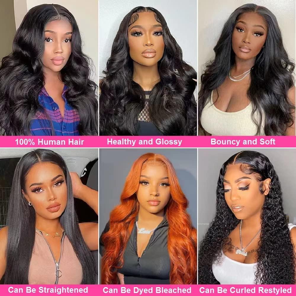 JARAMA 10A Brazilian Body Wave Bundles 18 20 22 Inch Human Hair Bundles 100% Unprocessed Virgin Hair Body Wave 3 Bundles Human Hair Weave Bundles Deals 1B Natural Black