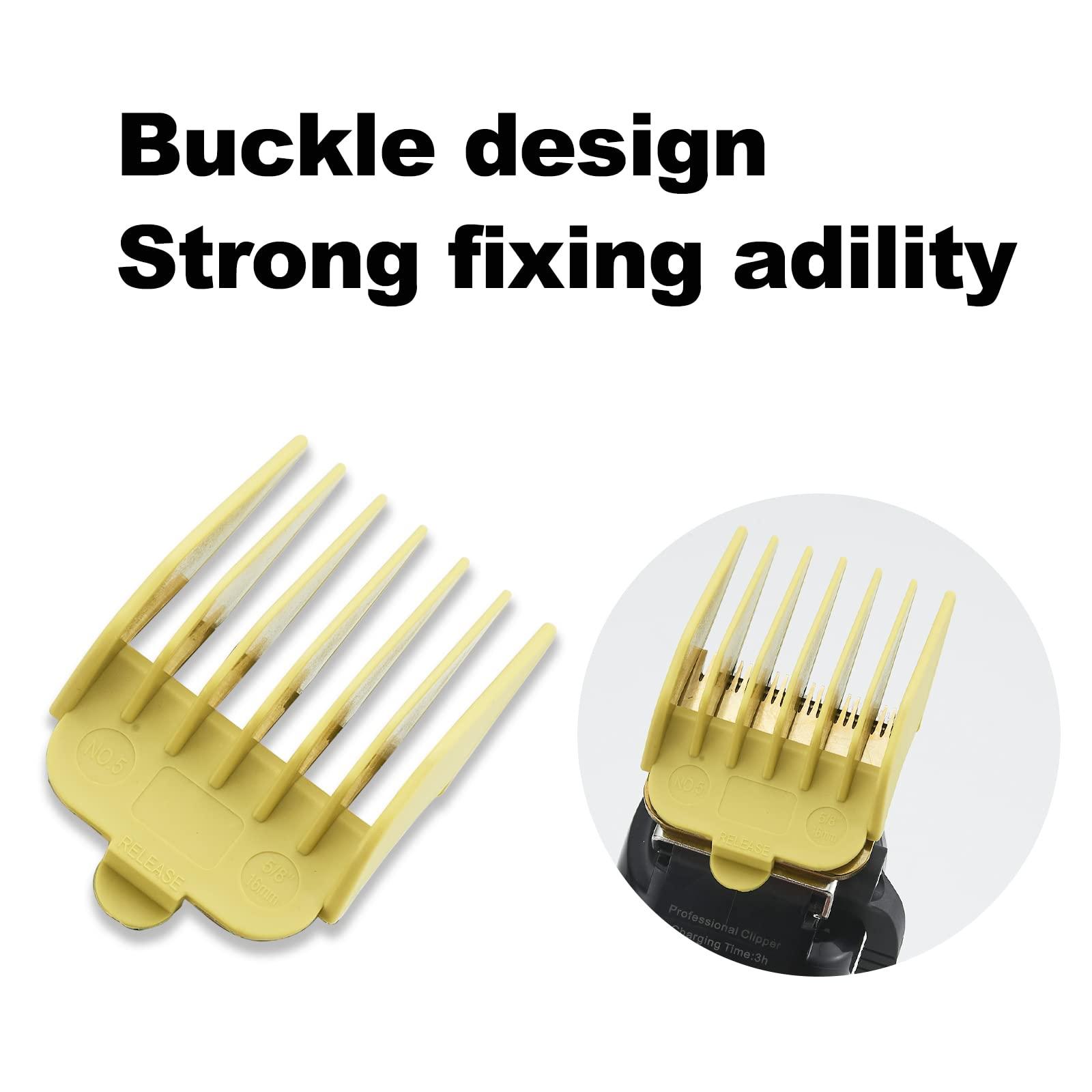 COSYONALL Professional Hair Clipper Guards Guide Combs,From 1/16inch to 1inch(1.5-25mm),Compatible with Wahl Professional Clippers/Trimmer