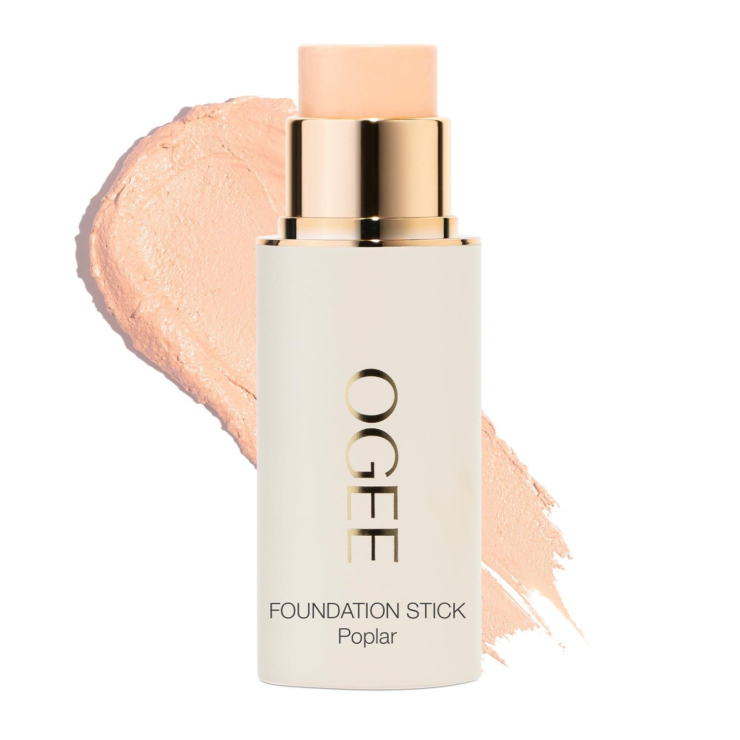Ogee Ogee Sculpted Complexion Foundation Stick (Poplar 0.10C Fair, White-Pink Undertones) Full Coverage Foundation Makeup - Instantly Balance & Even Complexion - 70% Organic Ingredients