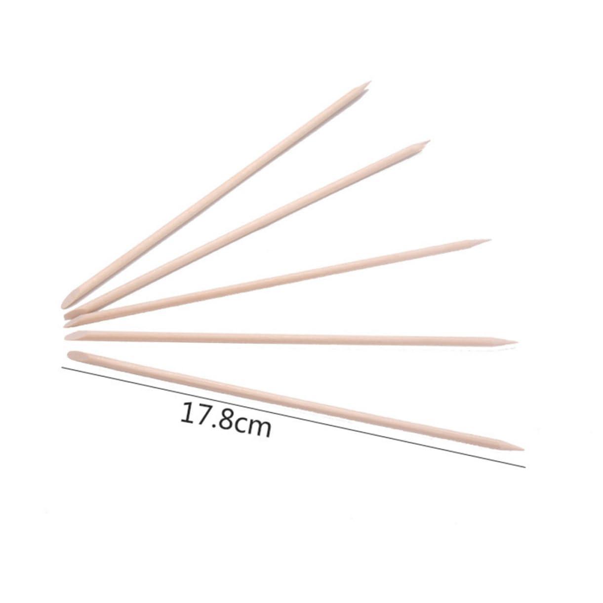 Mipcase Mipcase Wooden Nail Art Stick 200pcs Cuticle Remover Set Sticks Cuticle Cleaner