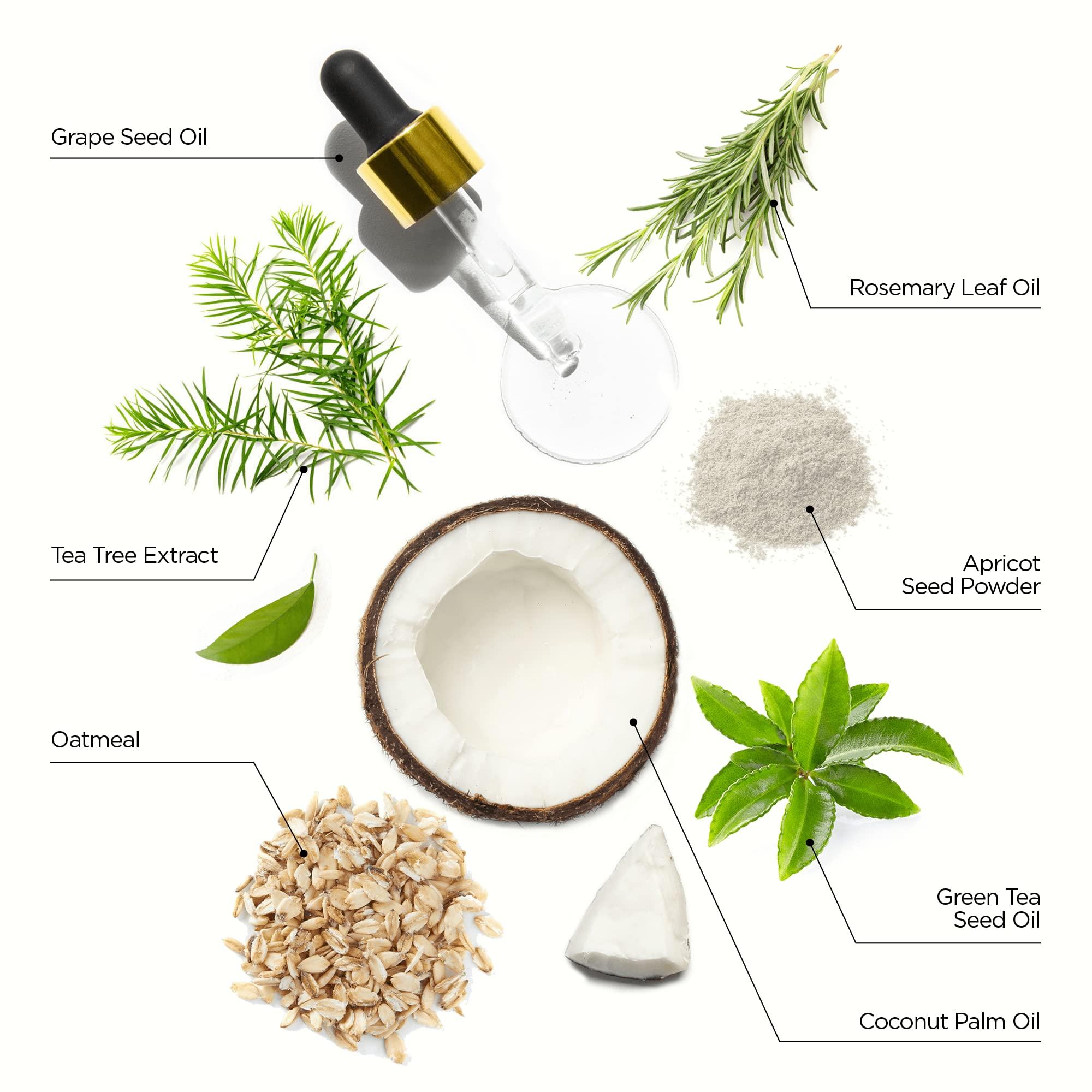 WONDERBAR101 WONDERBAR101 Oily Hair and Oily Scalp Dandruff Shampoo Bar plant-based, pH balanced, Eco-friendly, Plastic Free Packagig. (Rosemary)