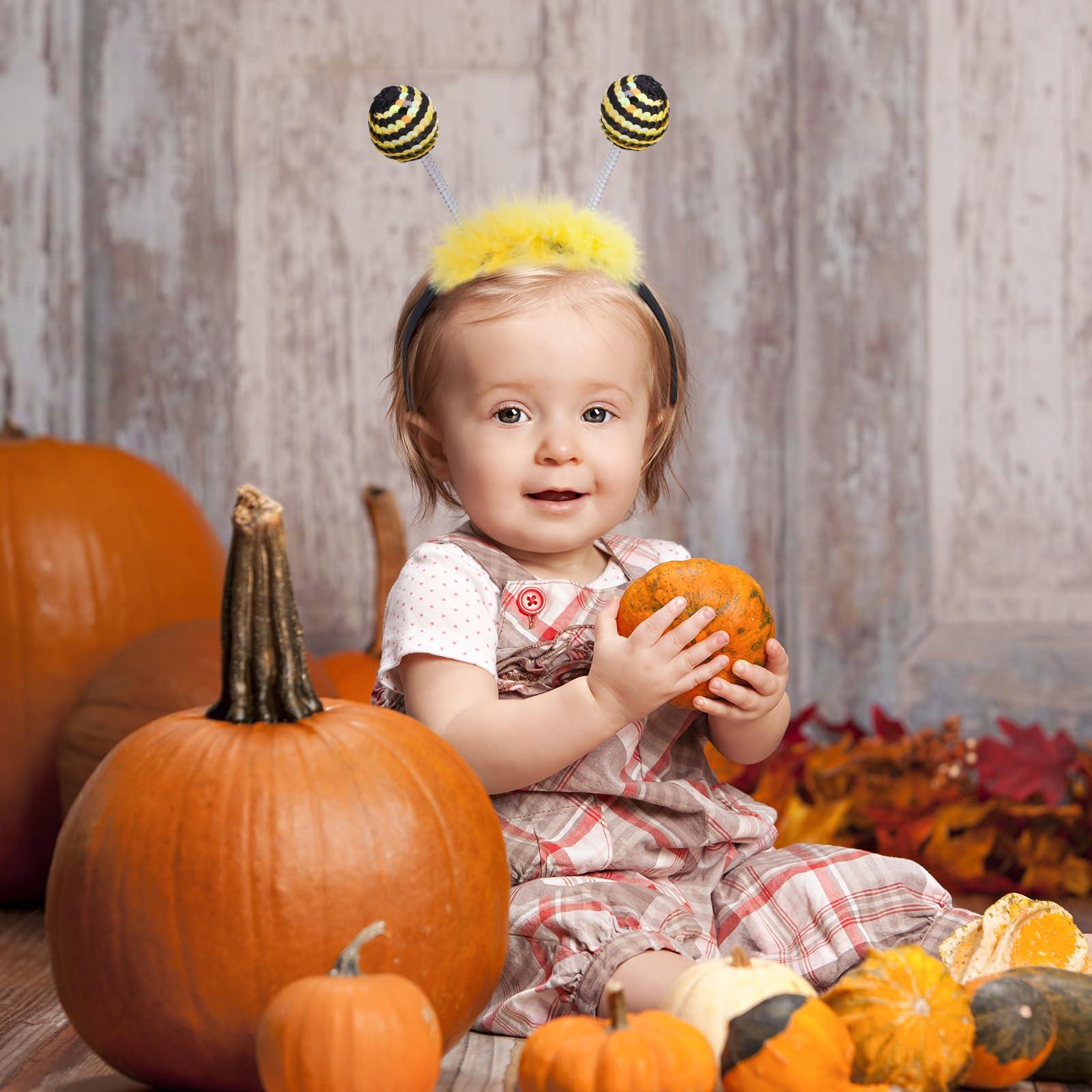 OSALADI OSALADI Hair Ties Halloween Bee Headbands Bee Hair Bands Antenna Headband Hair Bands Bee Tentacle Headbands for Adults Bees