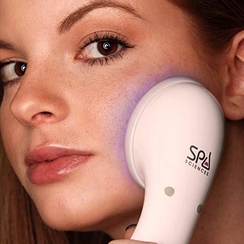 SPA SCIENCES Spa Sciences CLARO Clinically Proven Blue & Red LED Acne Treatment Light Therapy System-FDA Cleared-Rechargeable- Professional Home Acne Healing/Clearing Treatment