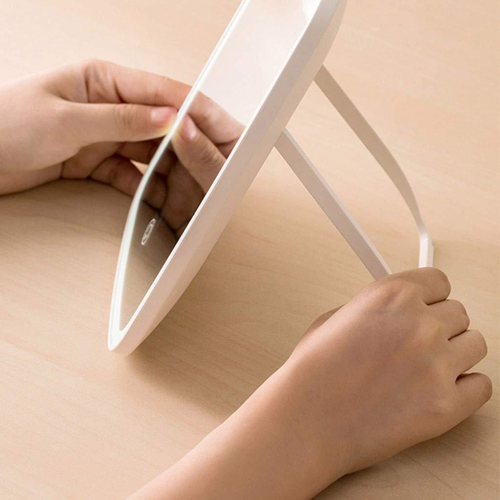 DIPSTICK DIPSTICK Vanity Mirror Desktop with Light Makeup Mirror Dressing Table Fill Light Portable Folding Light Bedroom LED Makeup Mirror Mirror Makeup