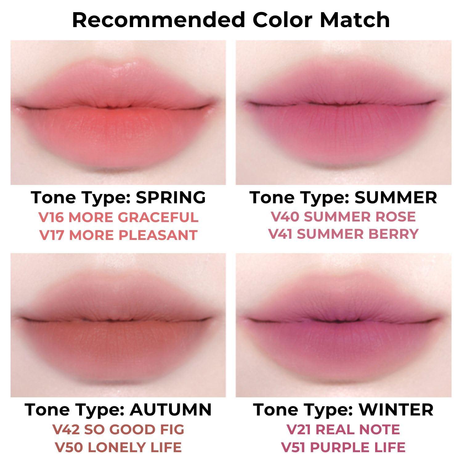 BBI@ BBIA BBIA Last Velvet Tint MLBB Edition - Soft Creamy Matte Finish Lip Stain, Blur Effect & Velvety Texture, Long-Lasting, High Pigment, Non-Drying, Vegan, Korean Lip Makeup (V49 ROSY LIFE, Pack of 1)