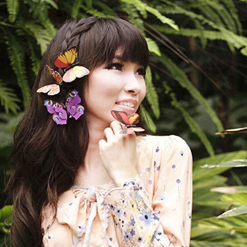 Acxico Acxico Beautiful Colorful Emulation Butterfly Hairpins Headwear Hair Clip Beauty Tools Extra-large 12cm Color Random