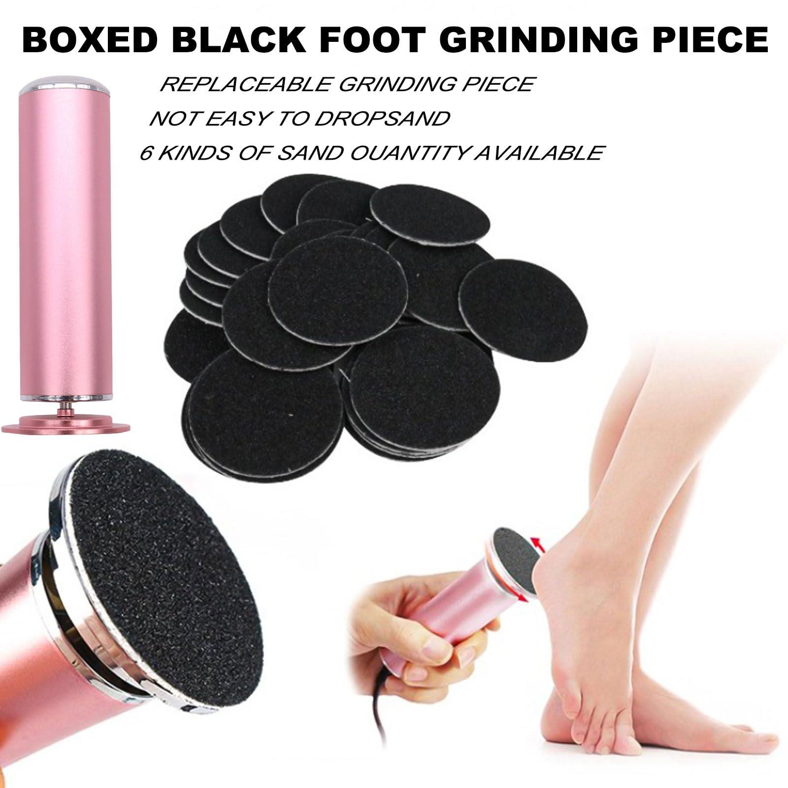 Generic Dermave Electric Foot Callus Remover, 360 Rotation Adjustable Speed Electric Foot File Pedicure Tool, Foot Electric Callus Remover with 60pcs Replacement Sandpaper Discs (Gold)