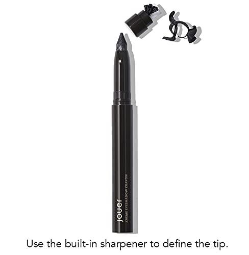 Jouer Jouer Crème Eyeshadow Crayon | Men & Women | Built-In Sharpener | Dermatologist Tested | Waterproof, Fast Drying & Crease Resistant Formula
